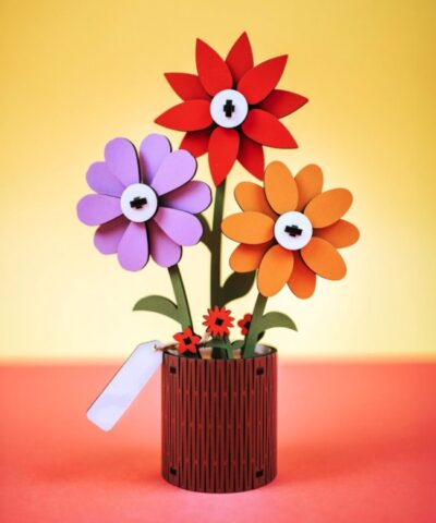 Vase of flowers E0021922 file cdr and dxf free vector download for Laser cut