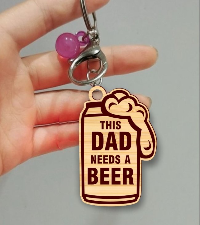 Beer keychain E0022163 file cdr and dxf free vector download for Laser cut