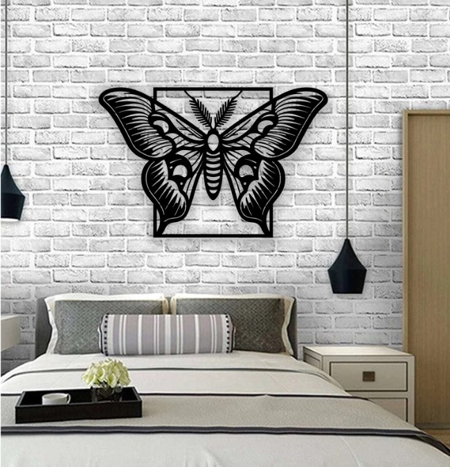Butterfly wall decor E0022211 file cdr and dxf free vector download for Laser cut plasma