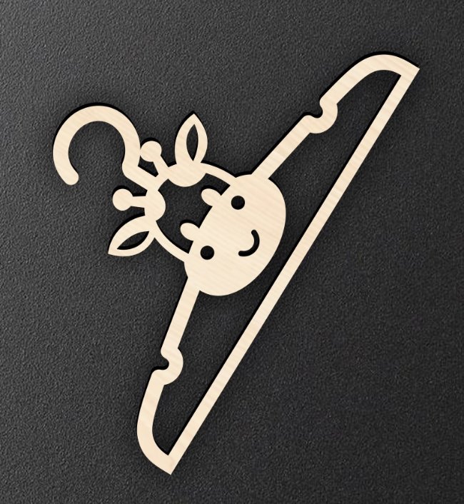 Children's hanger E0022193 file cdr and dxf free vector download for Laser cut