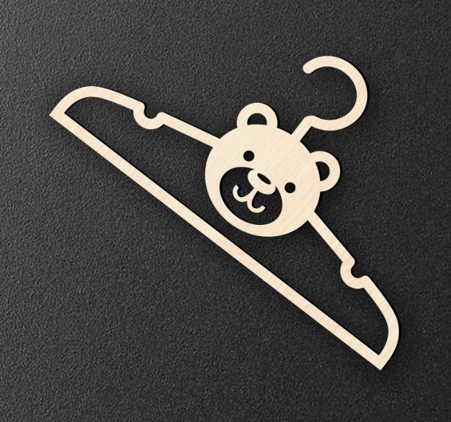 Children's hanger E0022194 file cdr and dxf free vector download for Laser cut