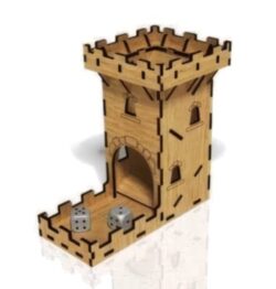 Dice tower E0022187 file cdr and dxf free vector download for Laser cut
