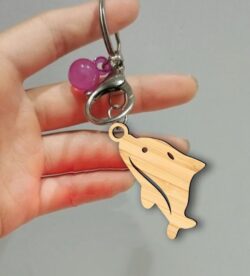 Dolphin keychain E0022158 file cdr and dxf free vector download for Laser cut