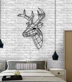 Geometric Deer E0022276 file cdr and dxf free vector download for Laser cut plasma