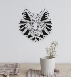 Geometric wolf E0022283 file cdr and dxf free vector download for Laser cut plasma
