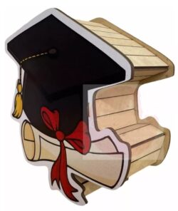 Graduation box E0022095 file cdr and dxf free vector download for Laser cut