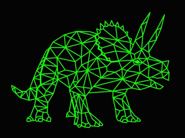 Illusion led lamp Dinosaur E0022239 free vector download for laser engraving machine