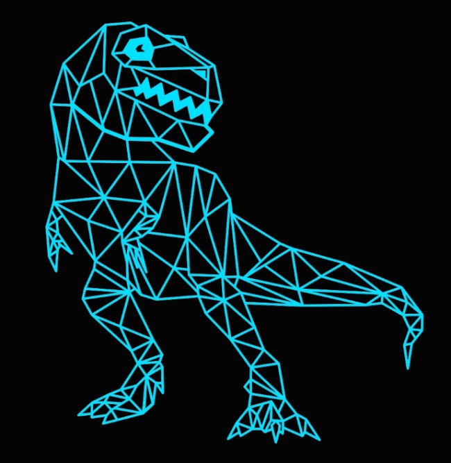 Illusion led lampT-Rex dinosaur E0022237 free vector download for laser engraving machine