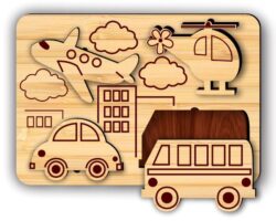 Kid’s puzzle E0022151 file cdr and dxf free vector download for Laser cut