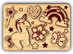 Kid’s puzzle E0022152 file cdr and dxf free vector download for Laser cut