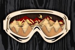 Layered Sunglasses E0022057 file cdr and dxf free vector download for Laser cut