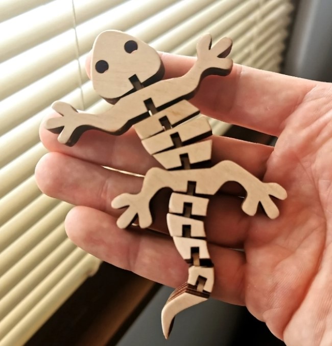 Lizard flexible E0022064 file cdr and dxf free vector download for Laser cut