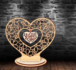 Mother’s day stand E0022235 file cdr and dxf free vector download for Laser cut