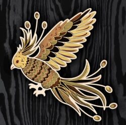 Multilayer Phoenix E0022150 file cdr and dxf free vector download for Laser cut