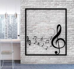 Music wall decor E0022122 file cdr and dxf free vector download for Laser cut plasma