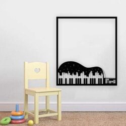 Music wall decor E0022127 file cdr and dxf free vector download for Laser cut plasma