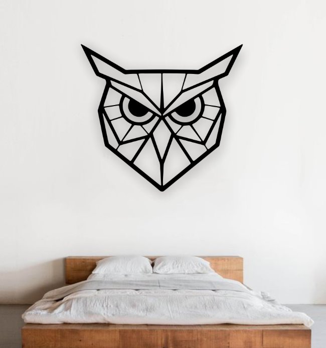 Owl wall decor E0022210 file cdr and dxf free vector download for Laser cut plasma
