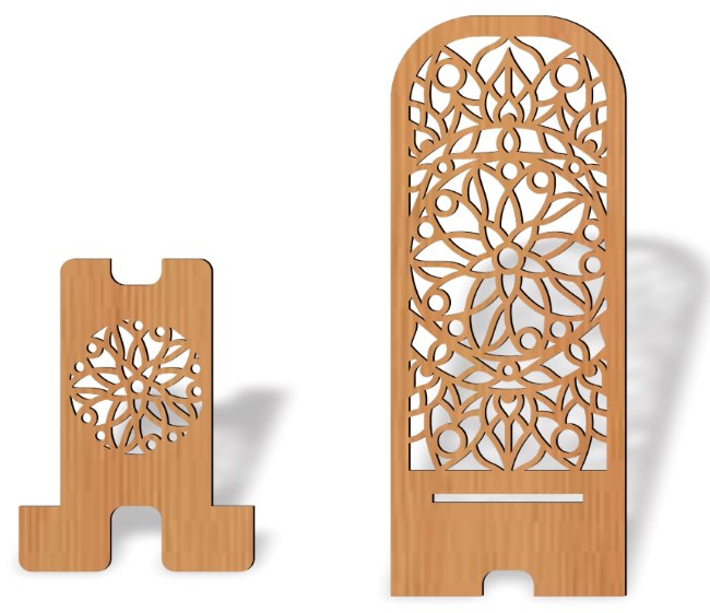 Phone stand E0022043 file cdr and dxf free vector download for Laser cut