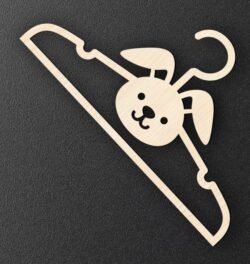 Rabbit hanger E0022197 file cdr and dxf free vector download for Laser cut