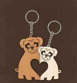Dog key chain E0022129 file cdr and dxf free vector download for Laser cut plasma