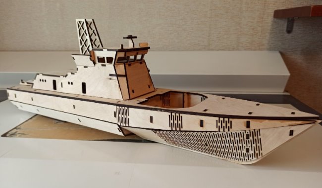 Ship E0022062 file cdr and dxf free vector download for Laser cut