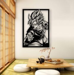 Songoku wall decor E0022084 file cdr and dxf free vector download for Laser cut plasma