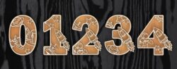 Space numbers E0022053 file cdr and dxf free vector download for Laser cut