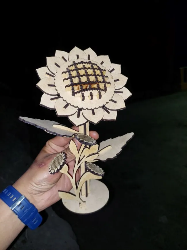 Sunflower E0022146 file cdr and dxf free vector download for Laser cut