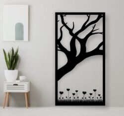 Tree wall decor E0022124 file cdr and dxf free vector download for Laser cut plasma