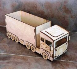Truck E0022188 file cdr and dxf free vector download for Laser cut