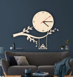 Wall clock E0022099 file cdr and dxf free vector download for Laser cut