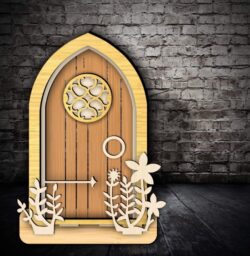 Door E0022555 file cdr and dxf free vector download for laser cut