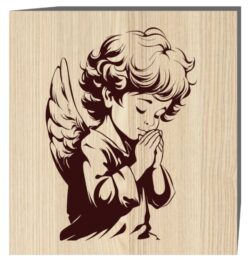 Angel E0022546 file cdr and dxf free vector download for laser engraving machine