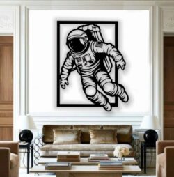 Astronaut E0022409 file cdr and dxf pdf free vector download for Laser cut plasma