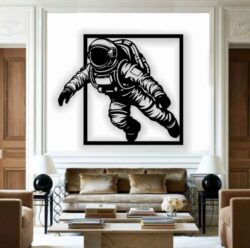 Astronaut E0022524 file cdr and dxf pdf free vector download for Laser cut plasma