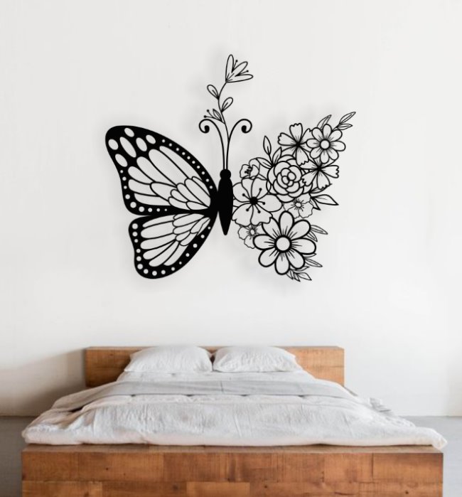 Butterfly E00223411 file cdr and dxf free vector download for laser cut