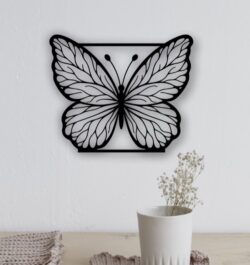 Butterfly E0022416 file cdr and dxf pdf free vector download for Laser cut plasma