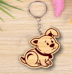 Dog keychain E0022475 file cdr and dxf pdf free vector download for Laser cut