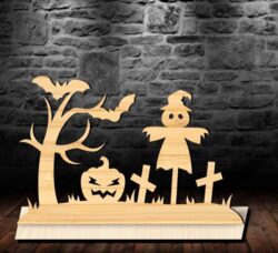 Halloween stand E0022444 file cdr and dxf pdf free vector download for Laser cut