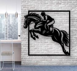 Horse racing E0022415 file cdr and dxf pdf free vector download for Laser cut plasma