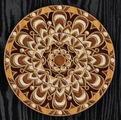 Multilayer mandala E0022509 file cdr and dxf pdf free vector download for Laser cut