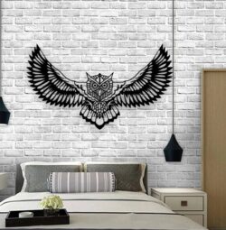 Owl wall decor E0022350 file cdr and dxf free vector download for laser cut plasma
