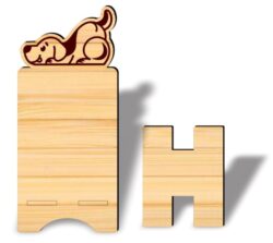 Phone stand E0022497 file cdr and dxf pdf free vector download for Laser cut