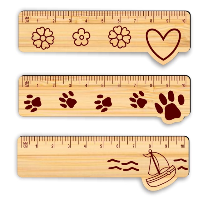 Ruler E0022366 file cdr and dxf pdf free vector download for Laser cut