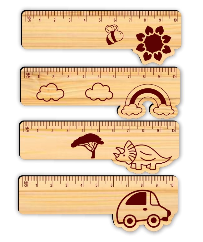 Ruler E0022367 file cdr and dxf pdf free vector download for Laser cut