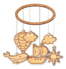 Baby mobile E0022337 file cdr and dxf free vector download for Laser cut