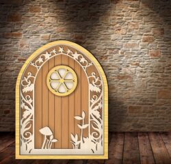Door E0022554 file cdr and dxf free vector download for laser cut