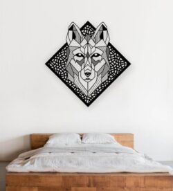 Wolf wall decor E0022351 file cdr and dxf free vector download for laser cut plasma