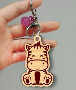 Zebra keychain E0022541 file cdr and dxf pdf free vector download for Laser cut
