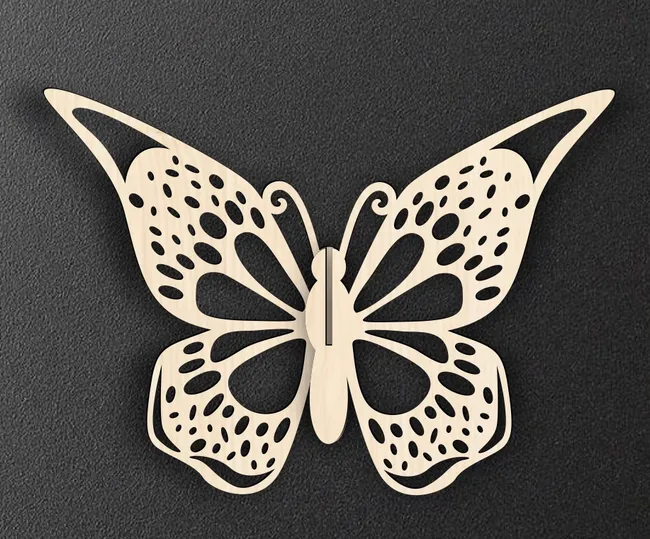 3D butterfly E0022812 file cdr and dxf pdf free vector download for Laser cut